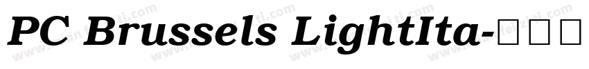 PC Brussels LightIta字体转换